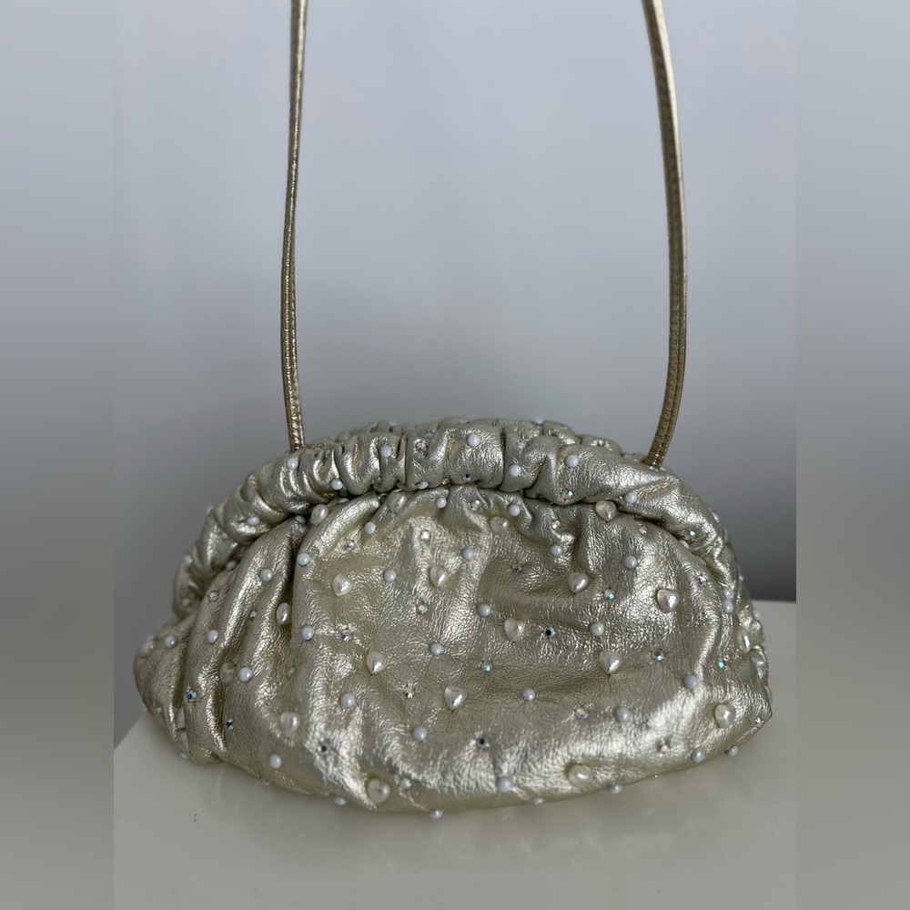 Vintage Rita Diana for Mylinka Gold Pearl Bag – Clutch / Shoulder / Crossbody